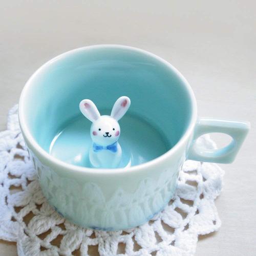 美奇网 日用品 奶咖兔 创意陶瓷咖啡杯